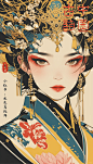 古风国潮戏服女孩｜手机壁纸（附咒语）