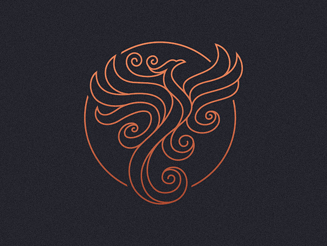 凤凰标志 by 莫拉尔·米洛斯 on Dribbble --- Phoenix Logo by Morar Milos on Dribbble