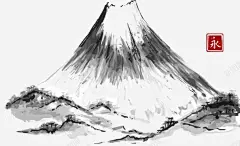 高山水墨画高清素材 中国风 山 水墨画 黑色 元素 免抠png 设计图片 免费下载 页面网页 平面电商 创意素材