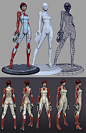 Jane Shepard,Mass Effect,3D,Marmoset