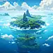 海岛大海夏天插画