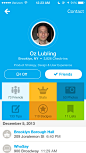 Foursquare ios7界面设计 - 手机界面 - 黄蜂网woofeng.cn