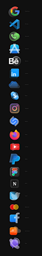 App Icons — Glassmorphism