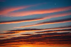 夏日晚霞大自然风景图