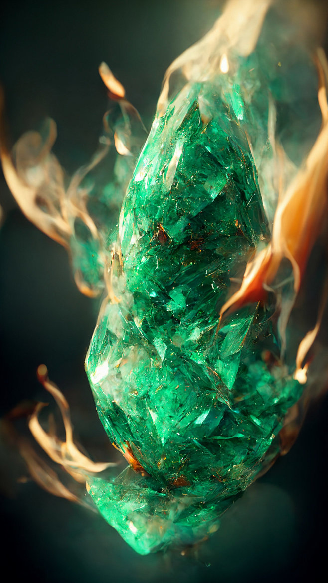 Digital Art  emerald...