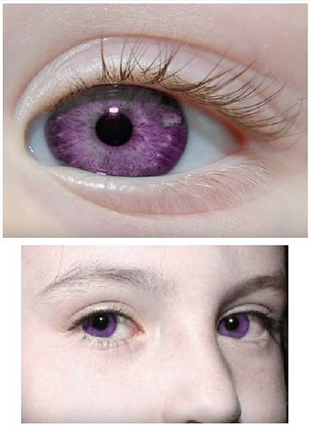 紫眼睛外国人图片