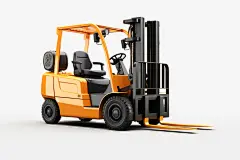 工地工程车叉车模型