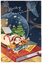 Christmas kid illustration Picture book tet