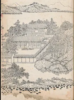 御制避暑山庄诗.满文版.二卷.沈喻绘.清康熙五十一年刻本