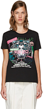 Kenzo: Black Limited Edition 'Flyer x Tiger' T-Shirt | SSENSE