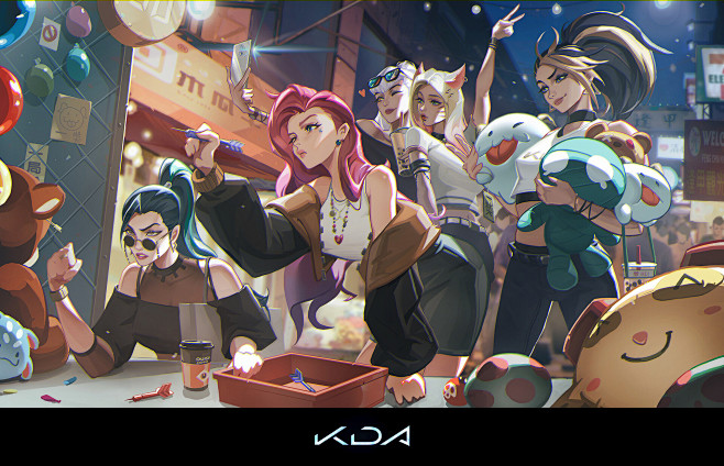 KDA in night market ...