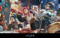 General 1920x1237 artwork women group of women fantasy art fantasy girl League of Legends PC gaming video game girls video game art kda
