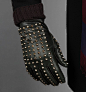 Fancy - Gold Studded Leather Gloves by Burberry Prorsum