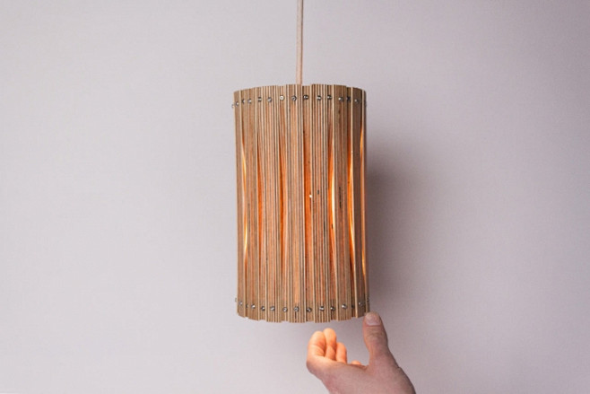 桦木胶合板灯饰Upcycle Lamps...