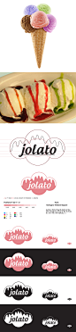 Jolato: Ice cream shop branding and ad : ...