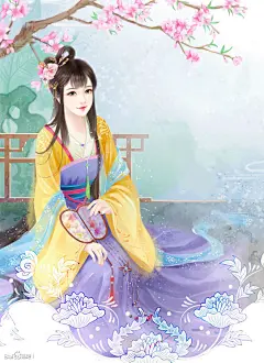随随插画_看图_手绘古装女子吧_百度贴吧