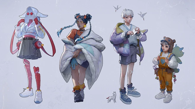 Character design-花瓣网