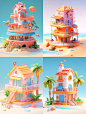 wanggangtie_A_2-storey_house_with_beach_as_background_clay_mode_bc638715-8439-43bc-a8e7-911730ea4372