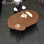 BAPE FACE TABLE 猿颜实木烤漆懒人床上电脑桌边角桌