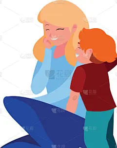 母亲,自然美,儿子,性格,可爱的,华丽的,贺卡,家庭,问候,爱