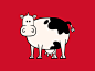 Cow Telephany cow animation illustration