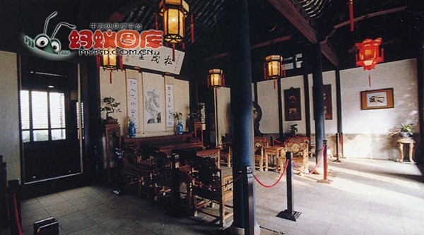 周庄沈厅内景图片素材