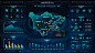 FUI科技风格-大数据可视化管理平台界面