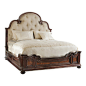 Hooker Furniture - Hooker Furniture Grand Palais Upholstered Panel Bed 5272-90866 - The essence of luxurious European traditional style, Grand Palais features bold scaling, dramatic shaping and exquisite design details.