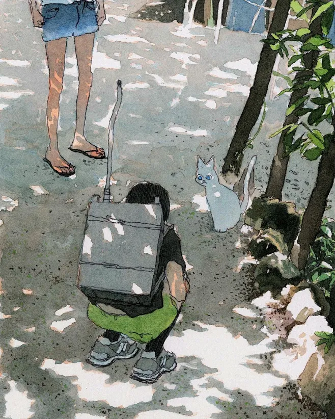 浪漫温馨！12张双人主题插画作品欣赏-花瓣网