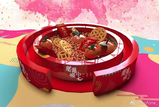 春节美陈不是圣诞美陈的简单变装，2018...