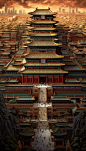 The Forbidden City, a palace complex in China, has exactly 9,999½ rooms