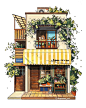 Storefront Illustrations by Angela Hao