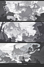 ArtStation - Composition sketch, G liulian