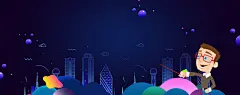 社团招新卡通蓝色banner背景图_新图网 https://ixintu.com 招新海报 社团纳新海报 大学生社团 学生会招新 社团招新海报 活动海报 学生会招聘海报 校园招聘 招