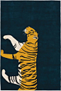 Tiger by Edward Barber & Jay Osgerby for The Rug Company #animalrugs…: 