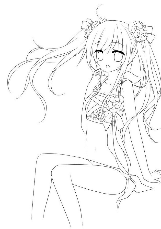 17:06:57#线稿#全身漫画卡通人物绘画手绘-动漫线稿nan9_low该采集也