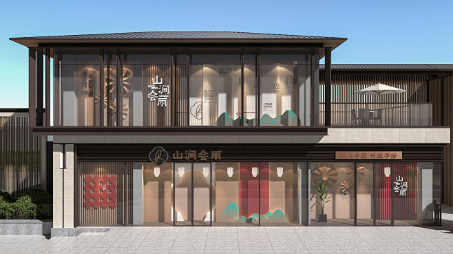 商铺包装-商业街场景打造，氛围营造，橱窗效果©wenseen