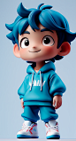 01811-916386649-1boy,china,_lora_3D rendering style_3DMM_V11_0