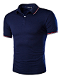 YCHENG Herren Basic Kurzarm Poloshirt Polos T-Shirt Einfarbig M-XXL: Amazon.de: Bekleidung