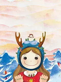 卡通手绘插画彩色圣诞节海报psdundefined 设计图片 免费下载 页面网页 平面电商 创意素材 png素材