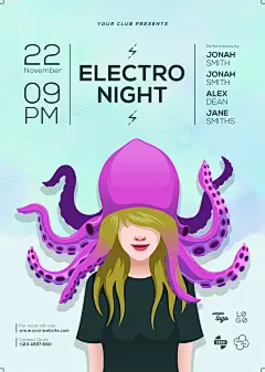 绚丽时尚音乐宣传音乐节海报