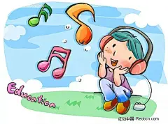 耳机　音符|人物素材|人物图片|矢量人物|人物素材矢量人物|人物素材人物图片|矢量人物面包人物素材|人物人物素材