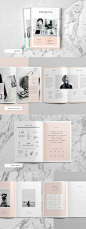 纽因顿投资组合宣传册模板#portfolio #brochure #template #indesign