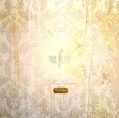 优雅背景图案古典壁纸、 稍有球衣纹理与灯光效果