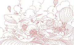 帮私信的的一个粉丝改画，改完发现已经看不出他画的影子了……喜欢线稿的同学可以拿去上色玩儿，历尽煎熬拍了一个上色视频明天发 ​​​​