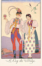 19世纪混合媒体-乔治·巴比耶（George Barbier）的传统服饰爱好者