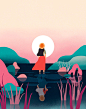 Solo Travel (Weekend Magazine) : An illustration for Weekend magazine about traveling to foreign places on your own.