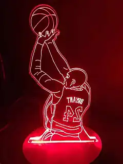 【科比投篮型台灯 】3D立体视觉夜灯床头光控灯 MD-030科比投篮A
