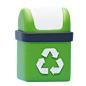 Recycle Bin 3D Icon