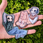 其中包括图片：Aesthetic Skeleton Stickers // Waterproof/weatherproof Sticker - Etsy